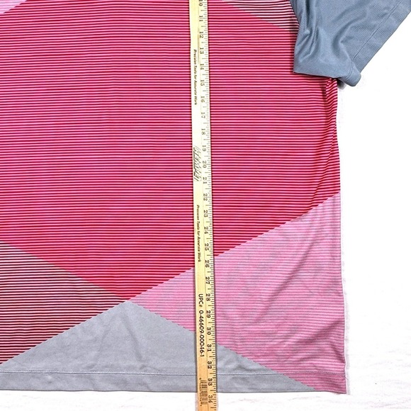 Nike Golf Tour Performance Dri-FIT Polo Shirt Grey Pink Geometric Mens XXL - Picture 5 of 6